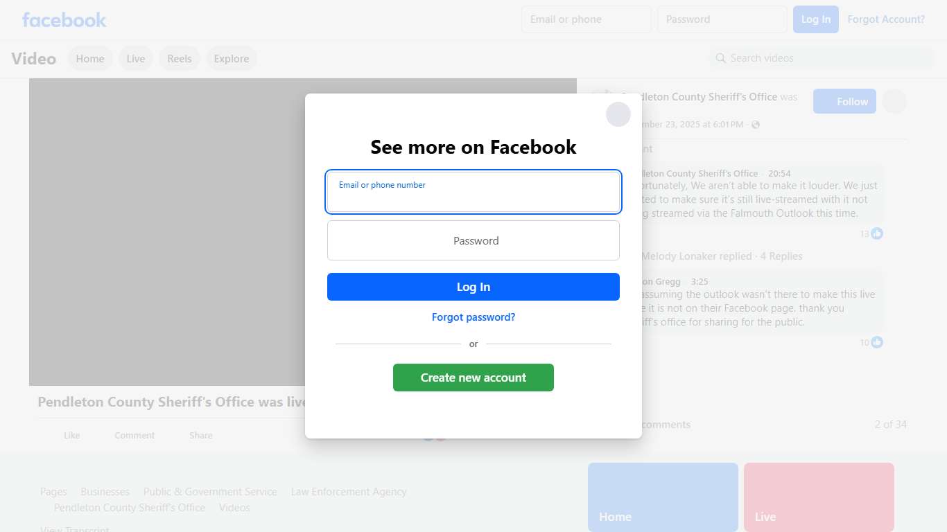 Pendleton County Sheriff's Office on Reels | Facebook